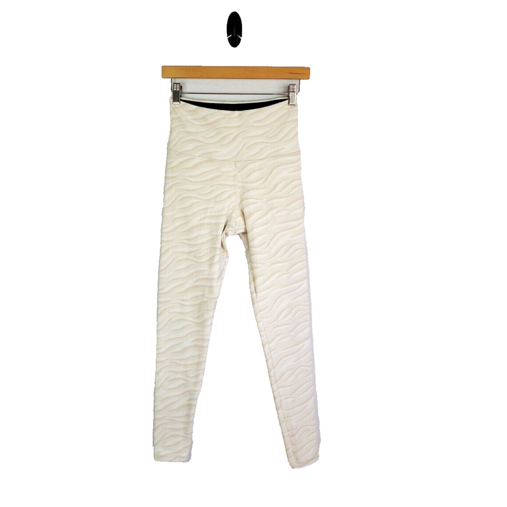 Strut This Leggings Pants Women Large Beige Athletic Athleisure Gym Running Yoga